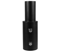 Zerodeko Adattatore convertitore palo lampione da 76 a 60 mm in acciaio, nero, montaggio semplice, per uso pubblico e parcheggi