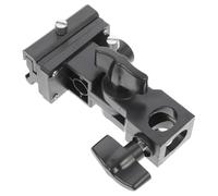 Zerodeko Adattatore per Supporto Flash Staffa per Ombrello Riflettore, Materiale Abs Nero, Supporto Regolabile per Luce Fotografica in Studio e Esterni