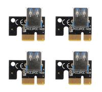 Zerodeko Adattatore USB 3.0 a Pci-e 1x a 16x 4 Pezzi Nero in Pcb Facile da Installare e Stabile, Accessori per Computer Fisso e Elettronica