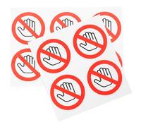 Zerodeko Adesivi di Avvertimento “non Toccare” Diametro 50mm, Set da 10 Pezzi, Adesivi di Sicurezza Autoadesivi Resistenti per Macchinari, per Fabbriche e Magazzini, Segnaletica