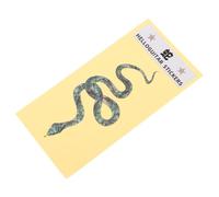 Zerodeko Adesivi per Intarsi a Forma di Serpente per Manico e Paletta Chitarra Elettrica e Acustica, Pvc Verde Stampa ad Alta Definizione, per Performance e Pratica