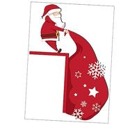 Zerodeko Adesivo murale Decorazione Natalizia Decorazioni Natalizie vetrine Decorazioni finestre Natale Segno della Porta di Natale Banner Adesivi murali Adesivo per Muro Favore del Partito