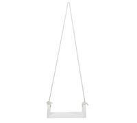Zerodeko Altalena Accessorio Comodo e Liscio con Corda in Canapa in Legno Bianco per Fotografia Neonatale per Scatti di Ragazzo Ragazza e Ragazzo Ragazza in Studio