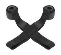 Zerodeko Ancoraggio a Aggiunta per Stabilità Allenamento Casa Elevata Porta in PVC Nero 2 Pezzi Resistenza Fasce Elastiche Fitness