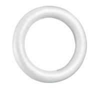 Zerodeko Anello Circolare in Schiuma Bianco Leggero e Multifunzionale per Lavoretti Natalizi e Decorazioni Albero di Natale Fai da Te