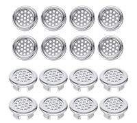 Zerodeko Anello di Troppo Pieno Resistente e Non Facile da Deformare 20 Pezzi in Plastico Argento per Lavandino per Accessori Bagno e Lavabo