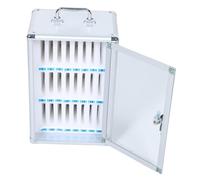 Zerodeko Armadietto Per Cellulare Da Parete Serratura e Maniglia Per Aula Ufficio Esame Organizzazione Dispositivi Bianco