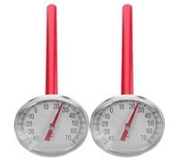 Zerodeko Auto per Condizionatore D'aria Indicatore di Temperatura Meccanico per Lo Stile Degli Interni Del Veicolo Termometri in Plastica Rossa Decorazione