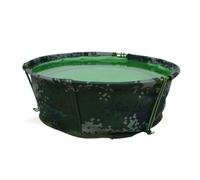 Zerodeko Bacinella Compatta e Portatile a Verde Oxford Pieghevole Esterni Contenitore d'Acqua Forma di Pentola Colore Casuale per Pesca e Viaggi su Strada