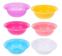 Zerodeko Bacinella Per Pulizia Del Viso in Plastica 6 Pezzi Lavabo Multifunzionale Per Salone Spa e Uso Domestico Resistente e Pratica Per Lavaggio Viso, Bucato e Alimenti