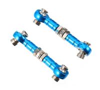Zerodeko Barra di Trazione Regolabile per Sterzo Rc 2 Pezzi in Alluminio | Acciaio Inossidabile, Testa Sferica da 3mm, Lunghezza 43mm, Finitura Liscia