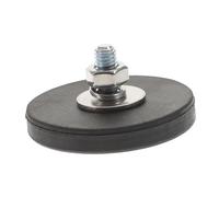Zerodeko Base Magnetica Per Montaggio Magneti Rivestiti in Gomma, Supporto Per Faretti Da Soffitto, Staffe Telecamere e Altoparlanti, Resistente All’usura Per Uso Esterno