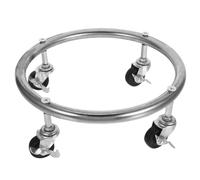 Zerodeko Base Mobile Supporto Resistente in Inossidabile per Bombola Gas con Ruote in Gomma e Freno per Serbatoio di Propano, per Domestico e Giardino