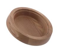 Zerodeko Base Supporto Decorativo in Legno Rotonda per Grattugia a Cono Protegge Superfici da Graffi per Utensili Cucina per Grattugia Formaggio da Tavolo