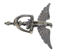 Zerodeko Battente Forma di Aquila in Lega di Zinco Antiruggine Design Europeo Elegante Accessorio Decorativo e Campanello Sicurezza per Porta d Ingresso Uso Interno ed Esterno