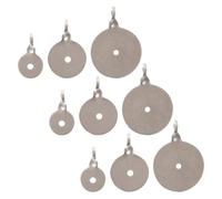 Zerodeko Bersagli di Tiro in Acciaio Inox 304 9 Pezzi con Foro, Set Piastre Bersaglio da 2 Cm 3 Cm 4 Cm per Pratica e Competizione in Giardino, Bersagli Sospesi ad Alta Resistenza