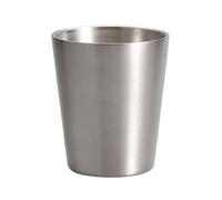 Zerodeko Bicchiere da Shot 180ml in Acciaio Inossidabile Doppio Strato Argento Resistente e Facile da Trasportare per Bar e Feste