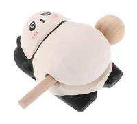 Zerodeko Blocco Di Percussioni Temple Wood Fish, Strumento Ritmico in Legno A Forma Di Panda Con