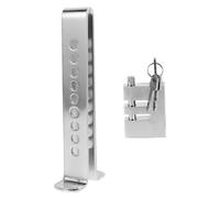 Zerodeko Blocco Volante Antifurto Per Auto in Inossidabile Dispositivo Di Sicurezza Regolabile Per Freno e Acceleratore Cassetta Di Sicurezza Portachiavi