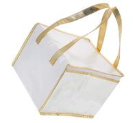 Zerodeko Borsa Termica Per Alimenti Portatile Manico Borsa Isolante Per Imballaggio Di Torte 37x37x21 Cm Riutilizzabile Cerniera Per Conservazione Calda e Fredda