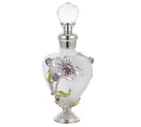 Zerodeko Bottiglia Aromaterapia Vintage in Vetro da Portatile e Ricaricabile per Profumi ed Preziose Elegante per Viaggi e Uso Quotidiano