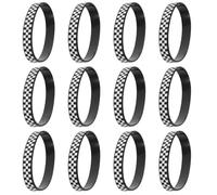Zerodeko Braccialetti in Silicone a Quadretti e Neri per Feste, Bomboniere a Forma di Auto da Corsa, Braccialetti di Gomma per Compleanno e Ragazzi Bandiera da Polso