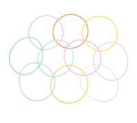 Zerodeko Braccialetti in Silicone Luminosi Fluorescenti Elastici e Sottili 100 Pezzi Design Elegante e Accattivante Colore Casuale per Occasioni Casual e Formali