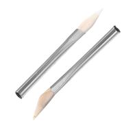 Zerodeko Brunitoio in Agata Naturale con Manico in Acciaio Set 2 Pezzi per Lucidatura e Levigatura Gioielli Strumento Multiuso per Finitura a Specchio e Lavorazione Metalli