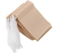 Zerodeko Bustine Filtro per Tè e Caffè 100 Pezzi, Sacchetti Monouso Coulisse 6x8 Cm, Filtro a Sacco per Foglie di Tè Sfuso, Infusore Biologico per Tisane e Spezie, Uso Cucina e