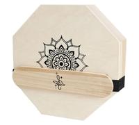 Zerodeko Cajon da Viaggio Ottagonale in Legno e Metallo Design Tre, Risonanza Potenziata, Strumento Percussione Portatile per Pratica Personale e Piccoli Incontri