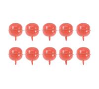 Zerodeko Campanellini Natalizi Rotondi 22mm Arancia 50 Pezzi in Ferro