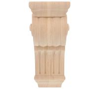Zerodeko Capitello in Legno Intagliato, Decorazione Murale Europea Elegante | Legno, Superficie Liscia e Grezza da Dipingere, Tono Kaki, per Decorazione Stanza