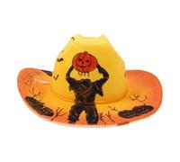 Zerodeko Cappello da Cowboy Scamosciato Leggero e Versatile per Feste di Halloween e Eventi Sociali, Cappello Cowgirl Decorativo Unisex dallo Stile Festivo alla Moda