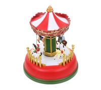 Zerodeko Carillon Giostra Luminosa Natalizia da Tavolo in Plastica | Decorazione per Scaffali e Vetrine, Atmosfera Festiva, Uso Fotografico, Idea Regalo per Acquirenti