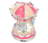 Zerodeko Carillon Giostra Musicale Rosa in Plastica e Resina Decorativa