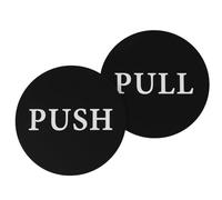 Zerodeko Cartello Push-Pull in Acrilico 2 Pezzi per Porte di Uffici e Sale Conferenze Indicatore in Cinese per Porte Spingere Tirare e Segnaletica Orizzontale