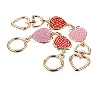 Zerodeko Catena Estensore Prolunga per Tracolla 2 Pezzi per Borsa in Metallo Design a Fragola Accessorio Decorativo Borsa Cross-Body