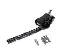 Zerodeko Catena per Pedale Cassa Doppio Anello in Acciaio Nero, Accessorio per Pedale Batteria Design Robusto e Compatibilità Versatile per Strumenti a Percussione