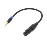 Zerodeko Cavo Adattatore Audio da 3,5 Mm Maschio a Din 5 Pin Femmina 30 Cm Nero Doppia Schermatura, Connettore Placcato in Oro per Videocamere e Lettori Audio, Prestazioni Stabili per Uso