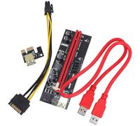 Zerodeko Cavo di Estensione Pcie per Scheda Grafica Gpu, Connettore Pci-e 1x a 16x in Pvc e Rame, Supporto per Accessori Computer Portatile, per Videogiocatori e Appassionati Multimedia