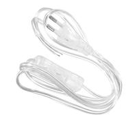 Zerodeko Cavo di Prolunga Trasparente 18 M Spina Europea e Interruttore Integrato per Lampade a Sospensione Filo Sottile in PVC per Illuminazione Interna ed Esterna Compatibile 220 V