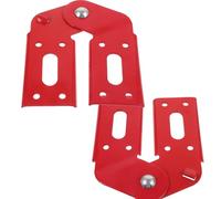 Zerodeko Cerniera per Scala da Soffitta in Ferro Rossa 2 Pezzi, Giunto Multifunzionale per Scala Pieghevole Leggera, Kit di Sostituzione Resistente per Riparazioni e Accessori per Scale da