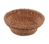 Zerodeko Cestino Intrecciato per Frutta e Pane in Plastica, Rustico | Organizzazione Multiuso, Servizio Sicuro e Trama Antiscivolo, per Cucina e Picnic All'aperto