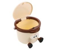 Zerodeko Cestino Rifiuti da Tavolo Mini, Cestino Spazzatura da Scrivania, Plastico, Compatto e Leggero, con Coperchio a Pressione, per Cameretta e Dressing, per Famiglia