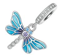 Zerodeko Charm Libellula in Lega per Bracciali e Collane Donna Pendente Decorativo Delicato Accessorio Te per Gioielli Personalizzati Regalo Raffinato