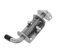 Zerodeko Chiavistello a Molla in Acciaio Inox, Chiavistello per Porte e Armadi di Attrezzature, Argento, Installazione Facile, Azionamento Veloce, per Laboratori e Sostituzione in Serie