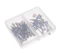 Zerodeko Chiodi per Appendere Quadri Testa in Ottone Nero Kit da 50 Pezzi Scatola di Stoccaggio per Montaggio Sicuro su Cartongesso Muratura e Intonaco per Cornici Foto e Opere d'Arte