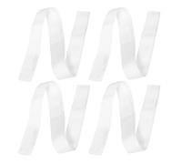 Zerodeko Cinghia Centrale per Reti da Pallavolo e Tennis in Nylon Bianco Set da 4 Pezzi Accessori per Reti da Esterno Tensione Stabile per Club Scuole e Uso Multisport