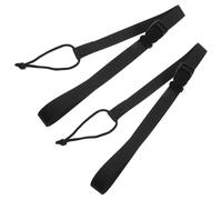 Zerodeko Cinghie Regolabili per Snowboard Nere 2 Pezzi Guinzaglio di Sicurezza per Sport Invernali da Adulto, Accessori per Snowboard Compatibili per Utilizzo in Montagna e Powder Riding