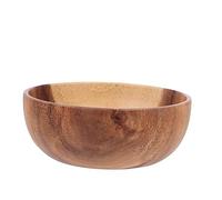 Zerodeko Ciotola Legno di Acacia Levigata per Frutta e Insalata Leggera e Portatile Accessorio Cucina Naturale per Ristoranti e Casa Contenitore Alimentare Salvaspazio
